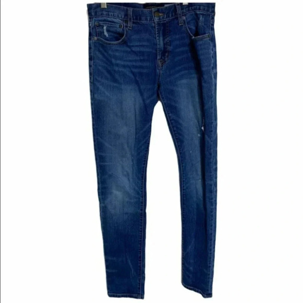Aeropostale Super Skinny Jeans 30x32 Blue Distressed Medium Wash Slim Fit